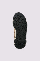 Sneakers in suede e tessuto tecnico - Beige-Marrone