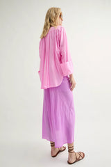 Camicia oversize in cotone