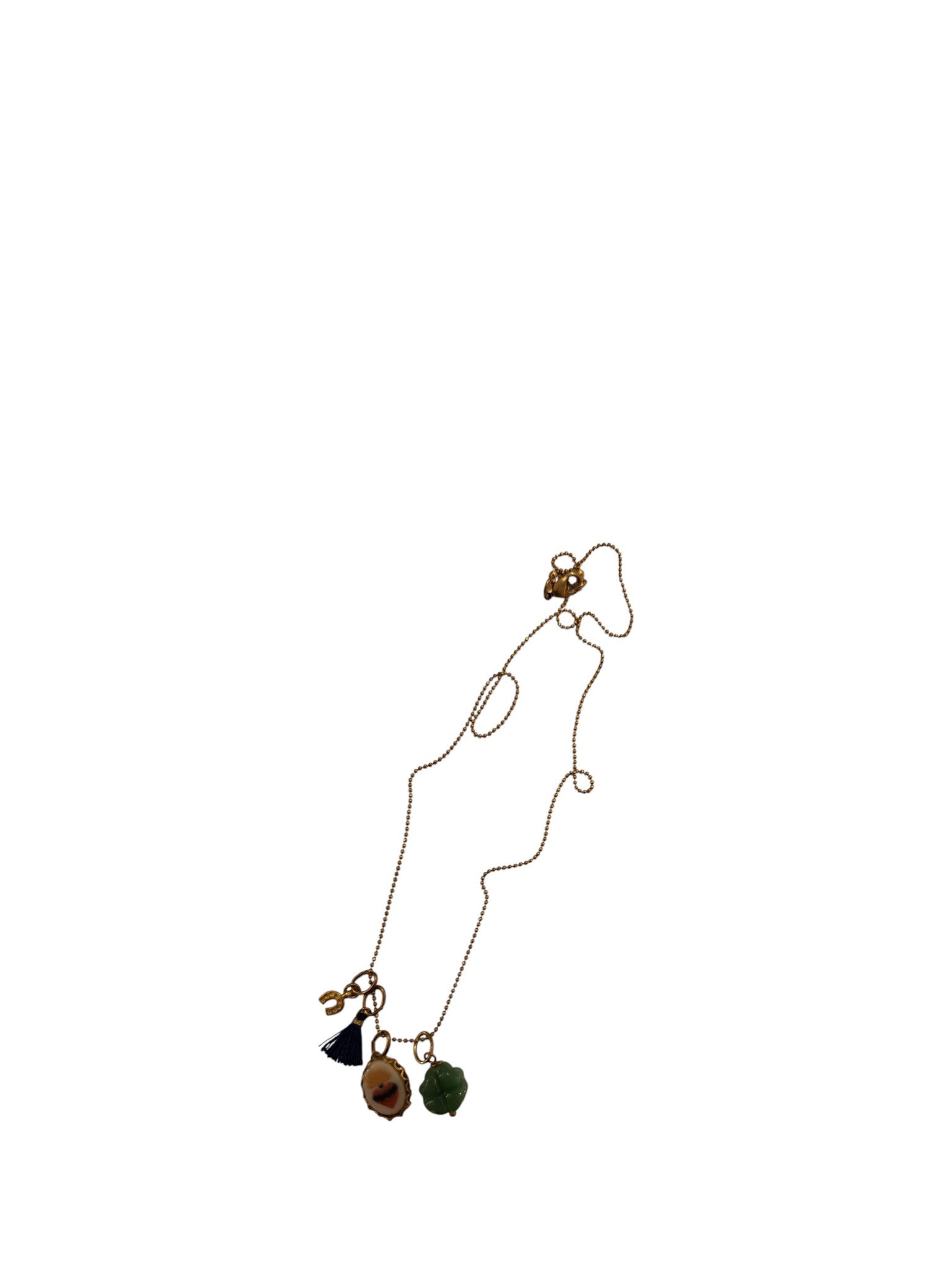 Collana multicharms "Cuore fiammeggiante"