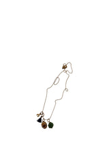 Collana multicharms "Cuore fiammeggiante"