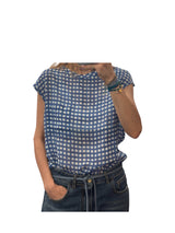 Blusa in cotone e seta