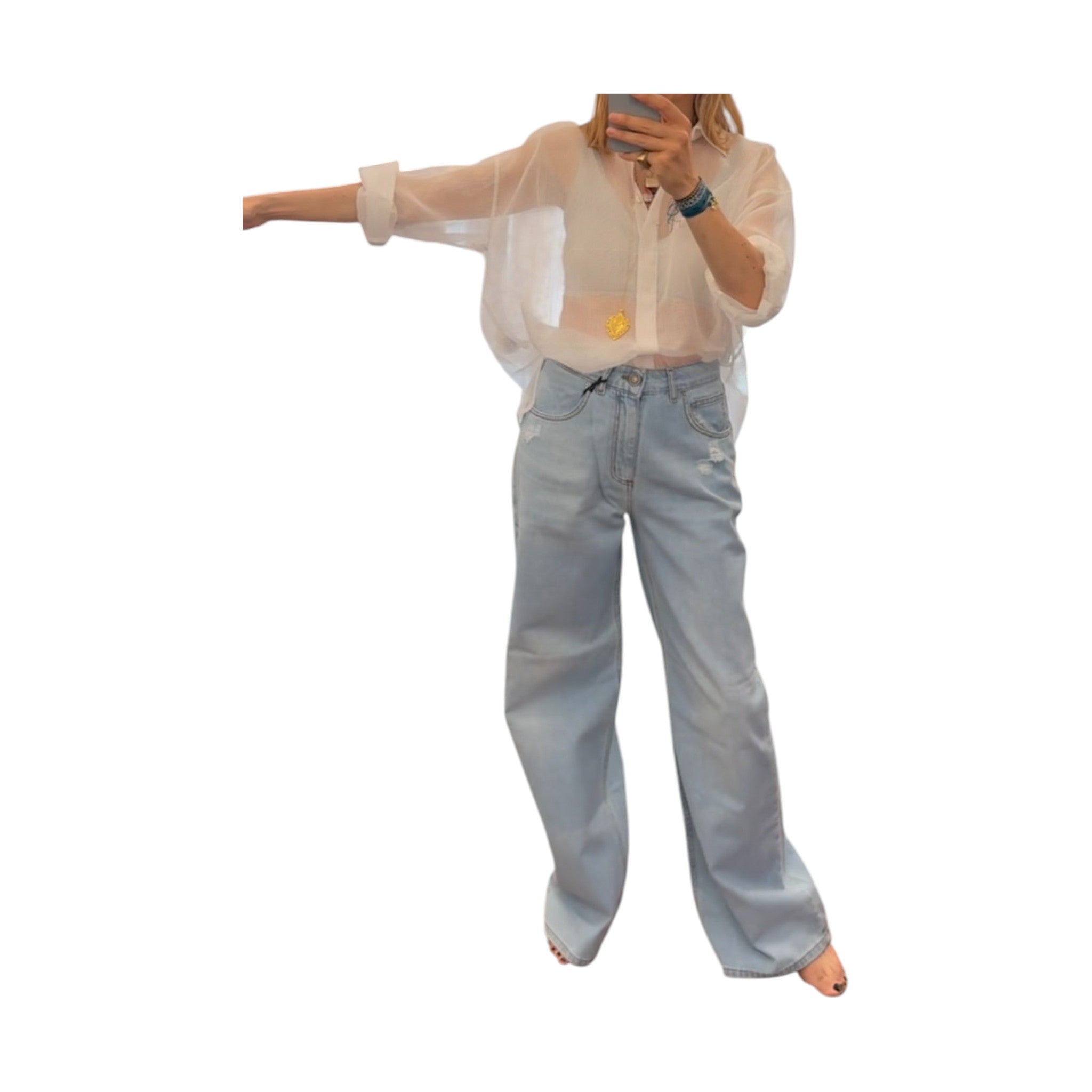 Camicia in mussola di cotone
