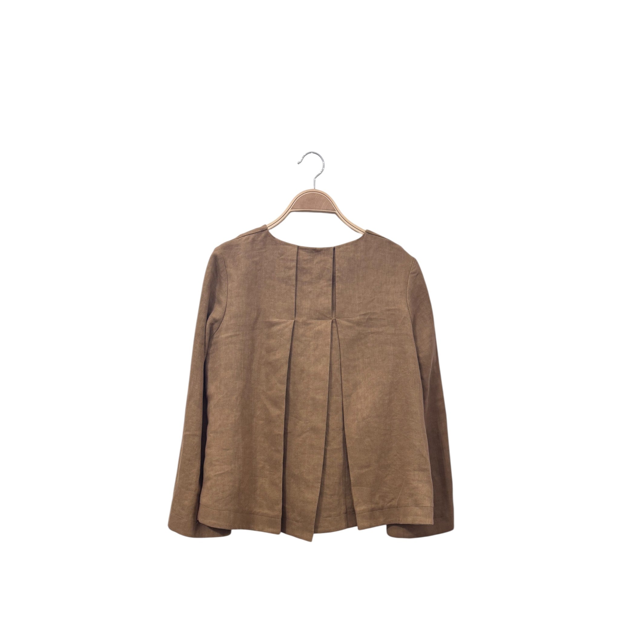 Giacca in lino con spacco dietro