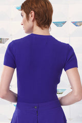 T-shirt in cotone a costine