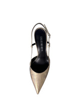 Slingback cracklux platino