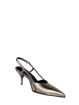 Slingback cracklux platino