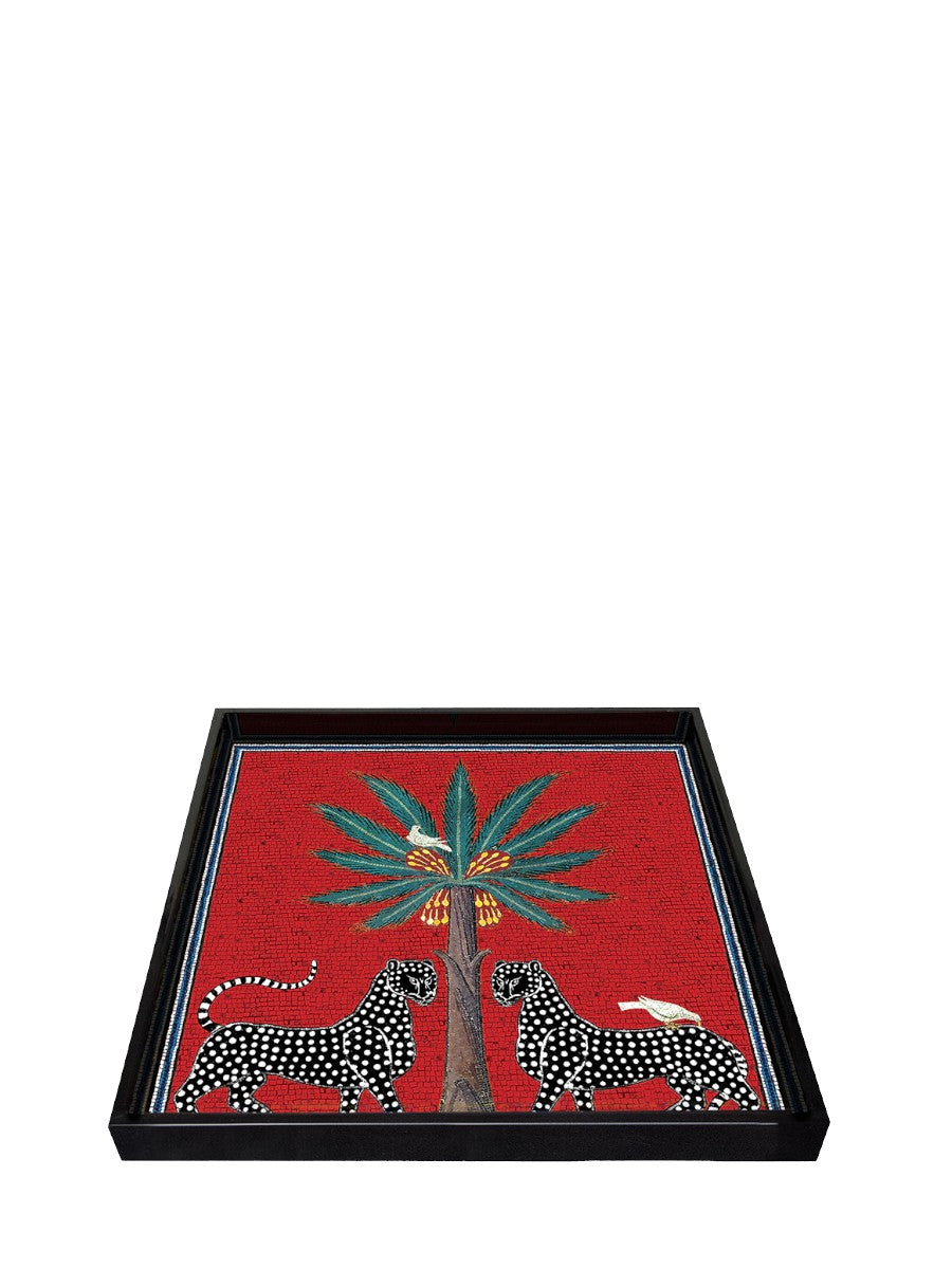 Vassoio Quadrato Rosso (25.5 x 25.5cm)
