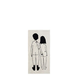 Asciugamano da bagno "Naked couple back"