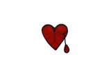 Spilla ricamata a mano "Broken Heart" M&L