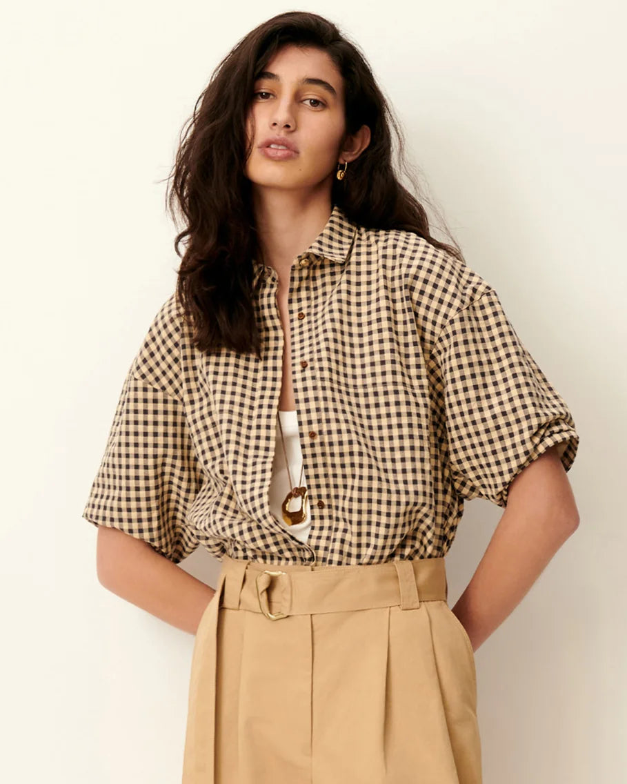 Camicia vichy maniche corte