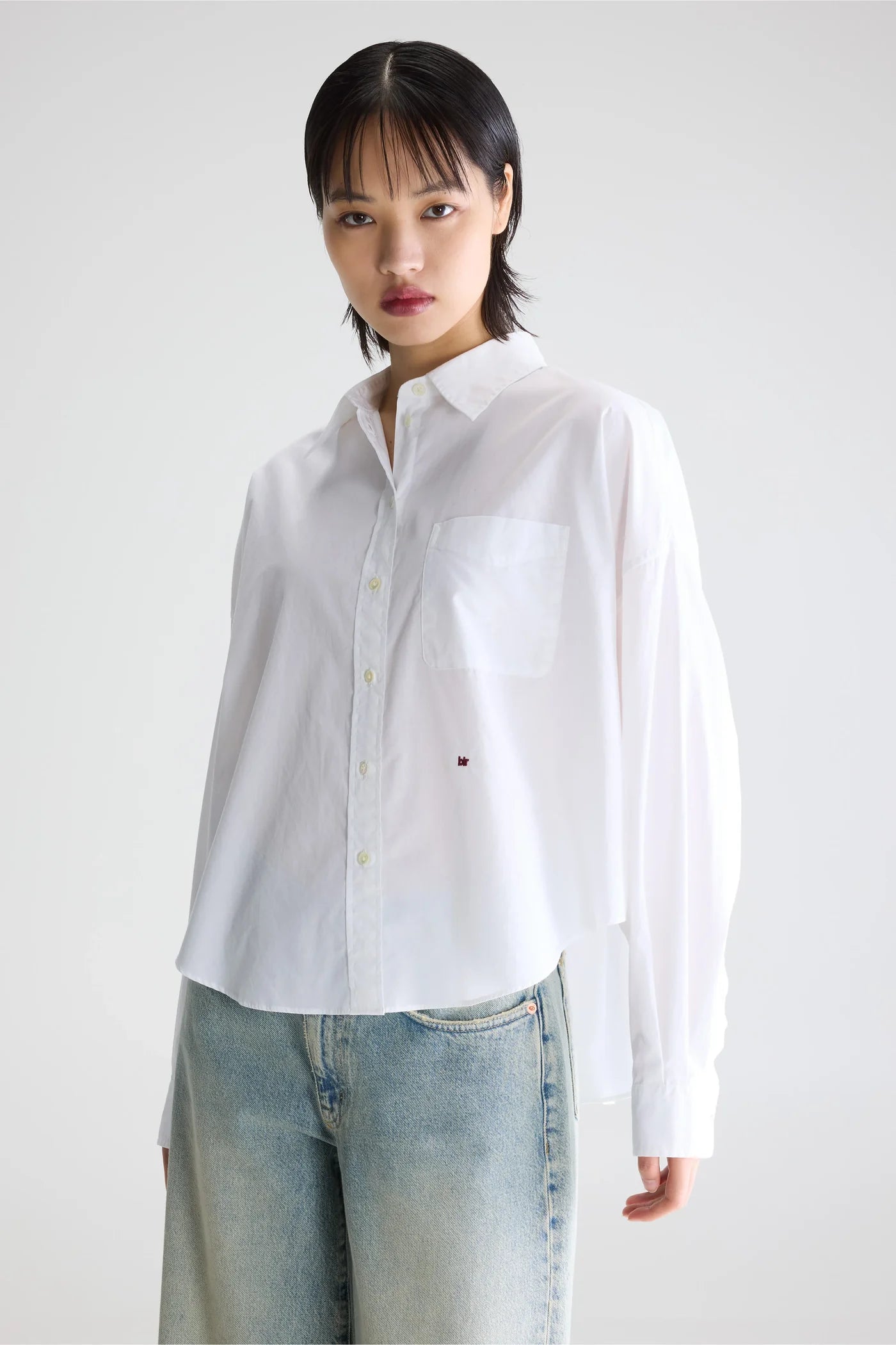 Camicia bianca in cotone