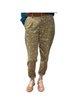 Pantalone in cotone a fiori