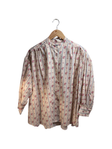 Camicia in cotone con tessuto operato