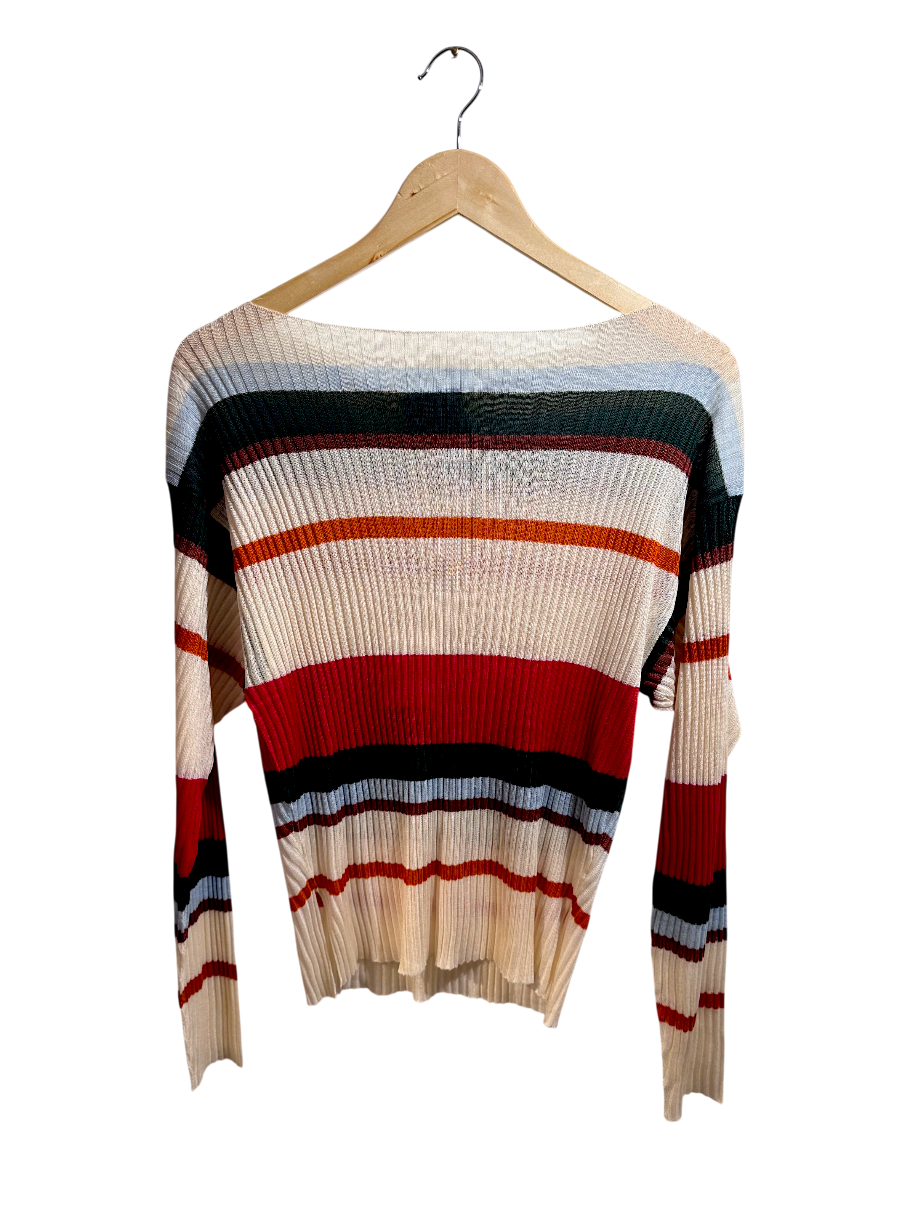 Maglia righe scollo a barca
