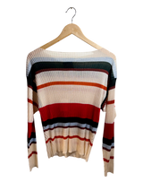 Maglia righe scollo a barca