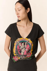 T-shirt stampa angelo