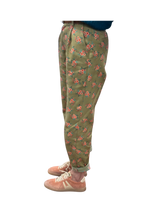 Pantalone in cotone a fiori