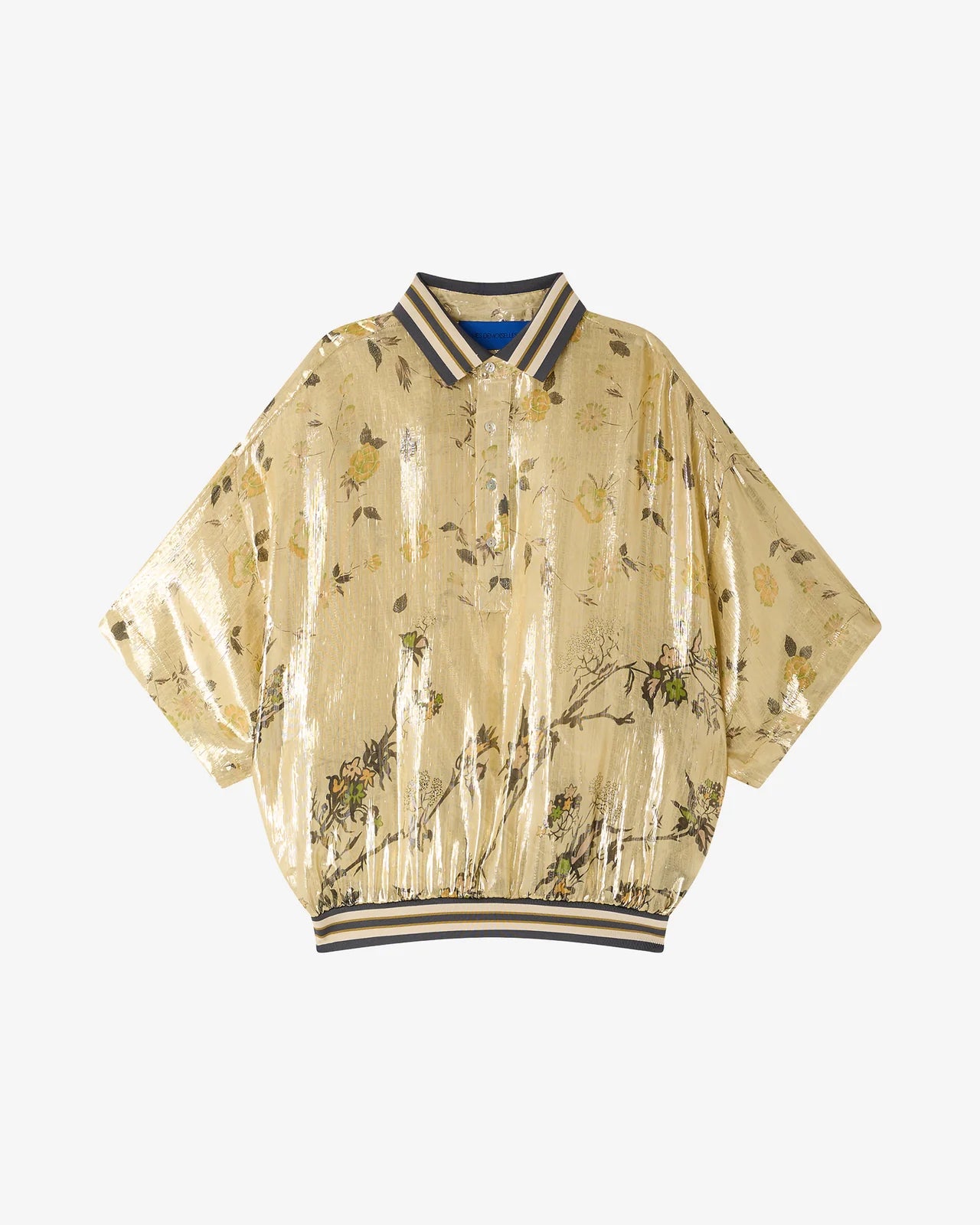 Polo in seta lurex