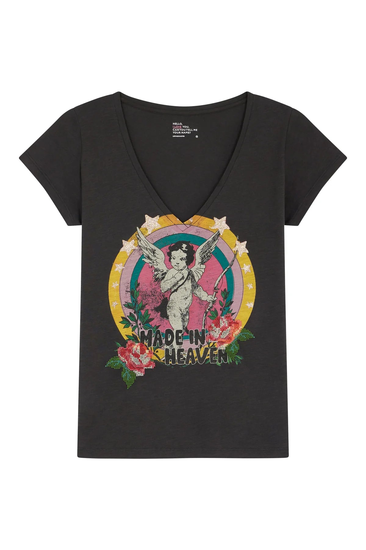 T-shirt stampa angelo