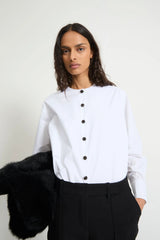 Camicia con bottoni gioiello