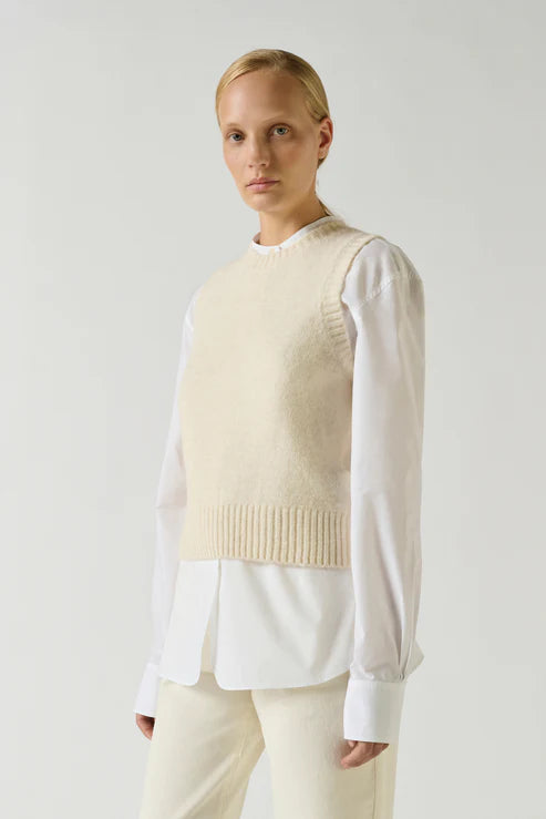 Gilet in alpaca e lana