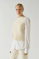 Gilet in alpaca e lana
