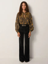 Camicia ricamata in cotone