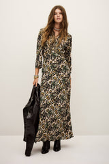 Abito lungo stampa multico