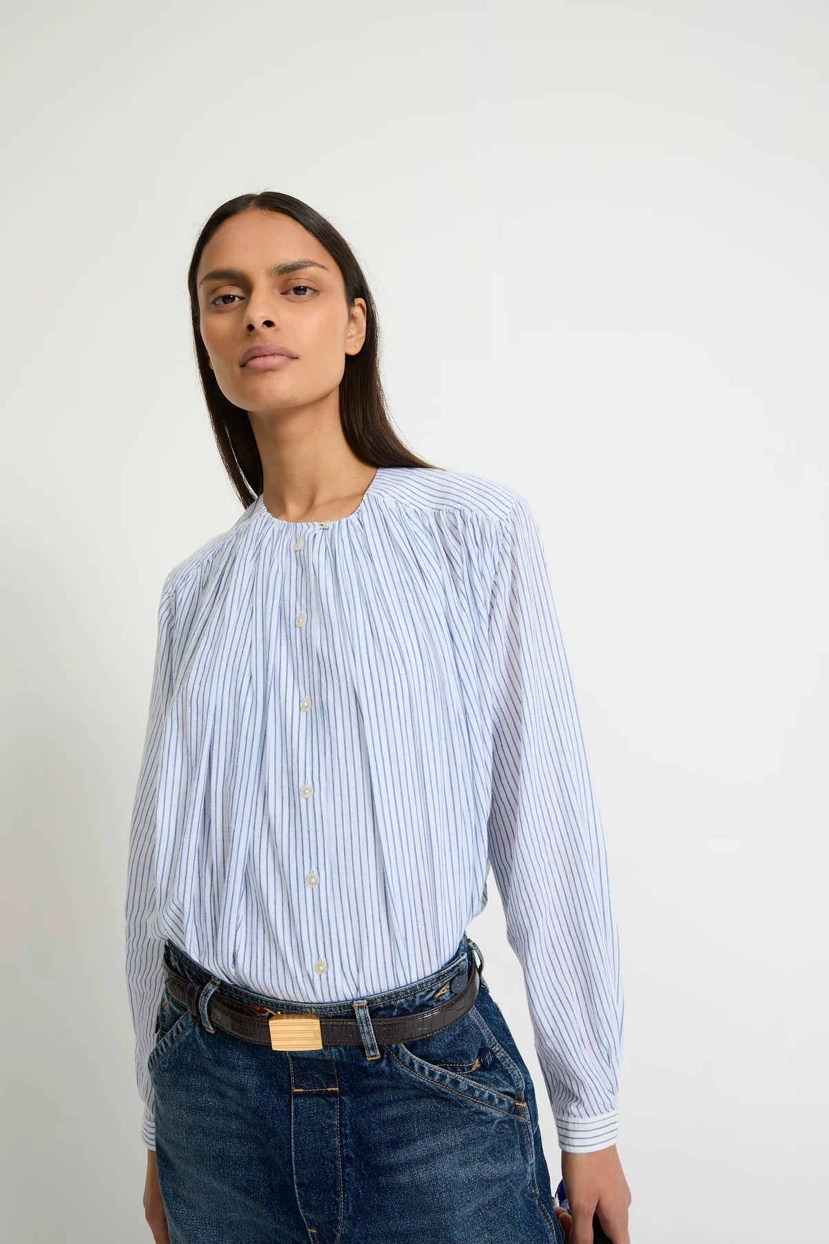 Camicia ampia in cotone