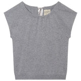 Gilet in cashmere con fiocco sul dietro