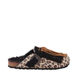 Sabot Taji frangia cavallino animalier