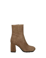 Tronchetto Eclat in pelle scamosciata Ash