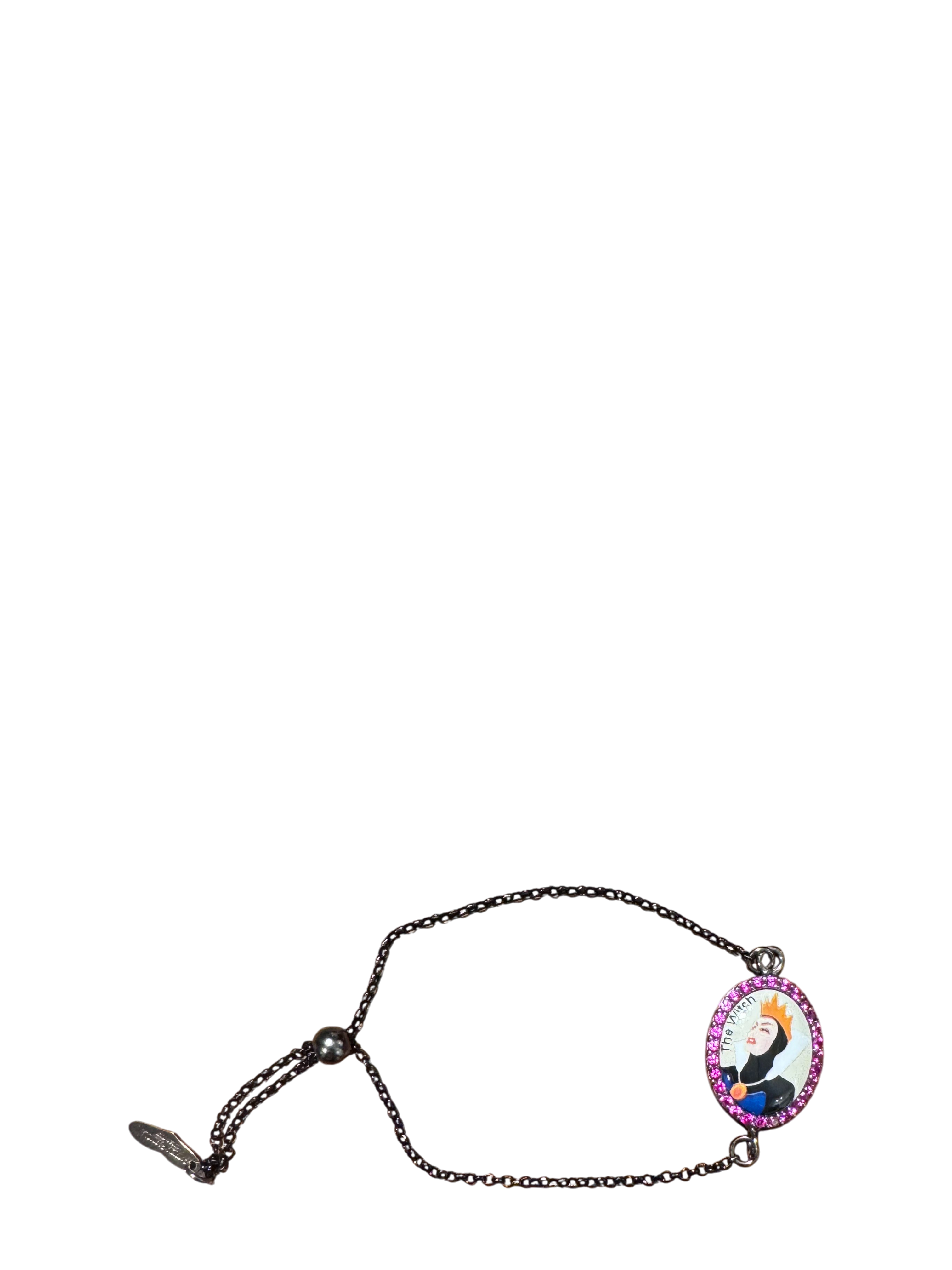 Bracciale strega di Biancaneve in argento brunito