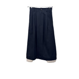 Gonna lunga in cotone canvas