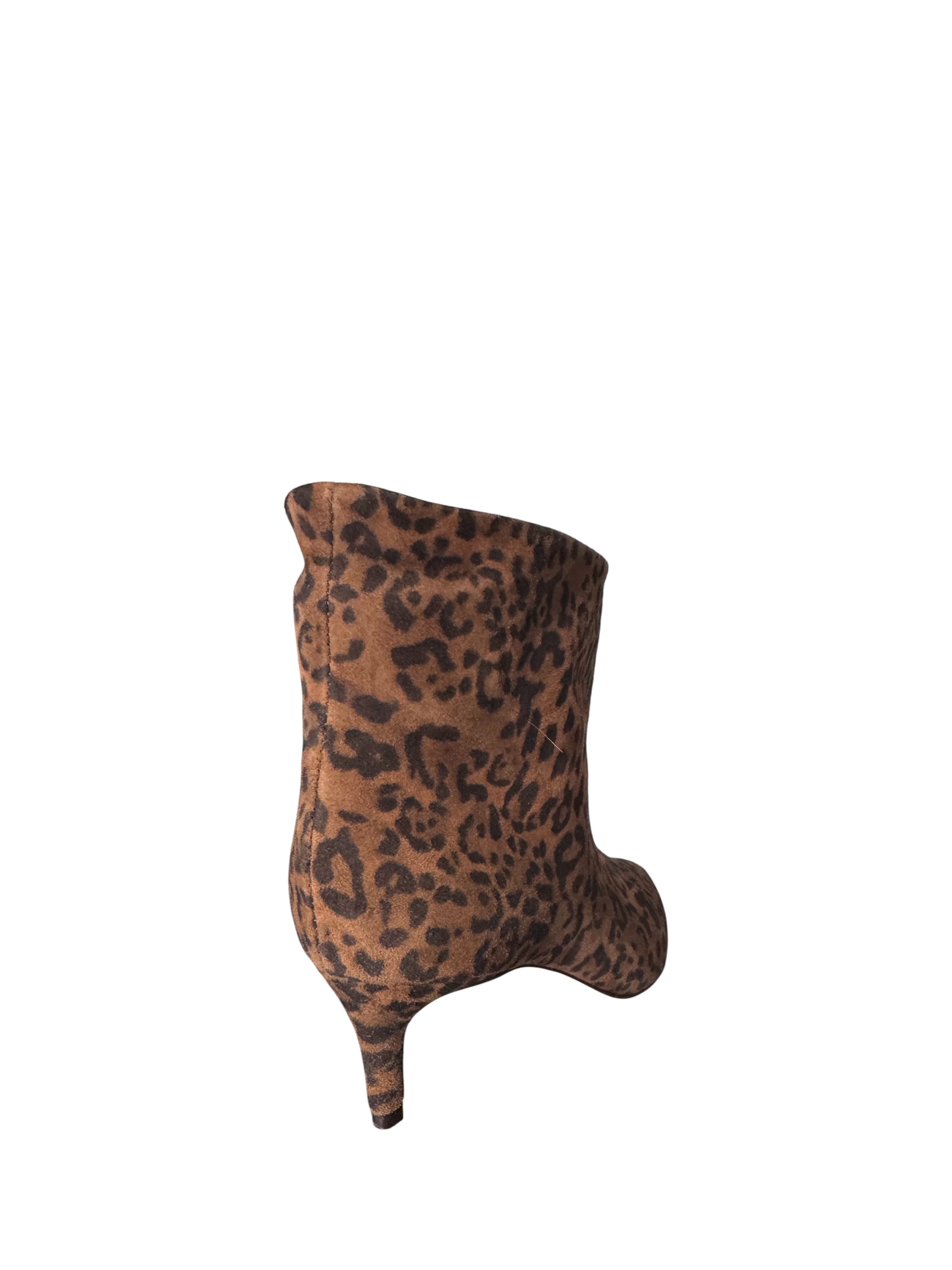 Tronchetto in pelle animalier