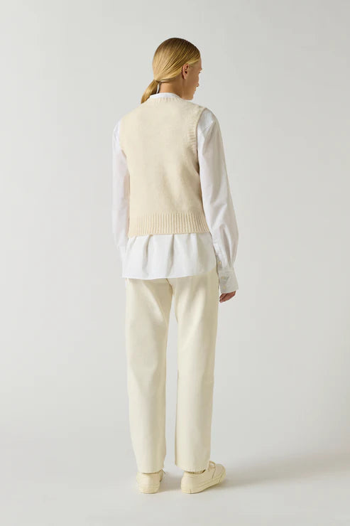 Gilet in alpaca e lana