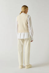 Gilet in alpaca e lana