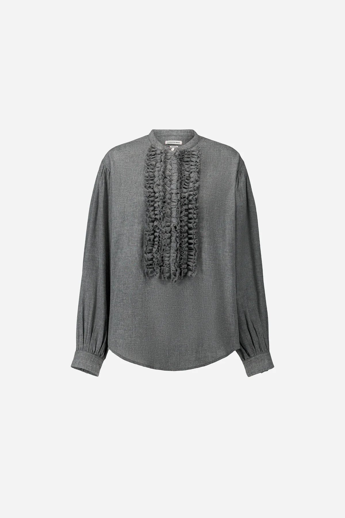 Camicia in cotone con volant