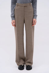 Pantaloni in lana vergine pied de poule