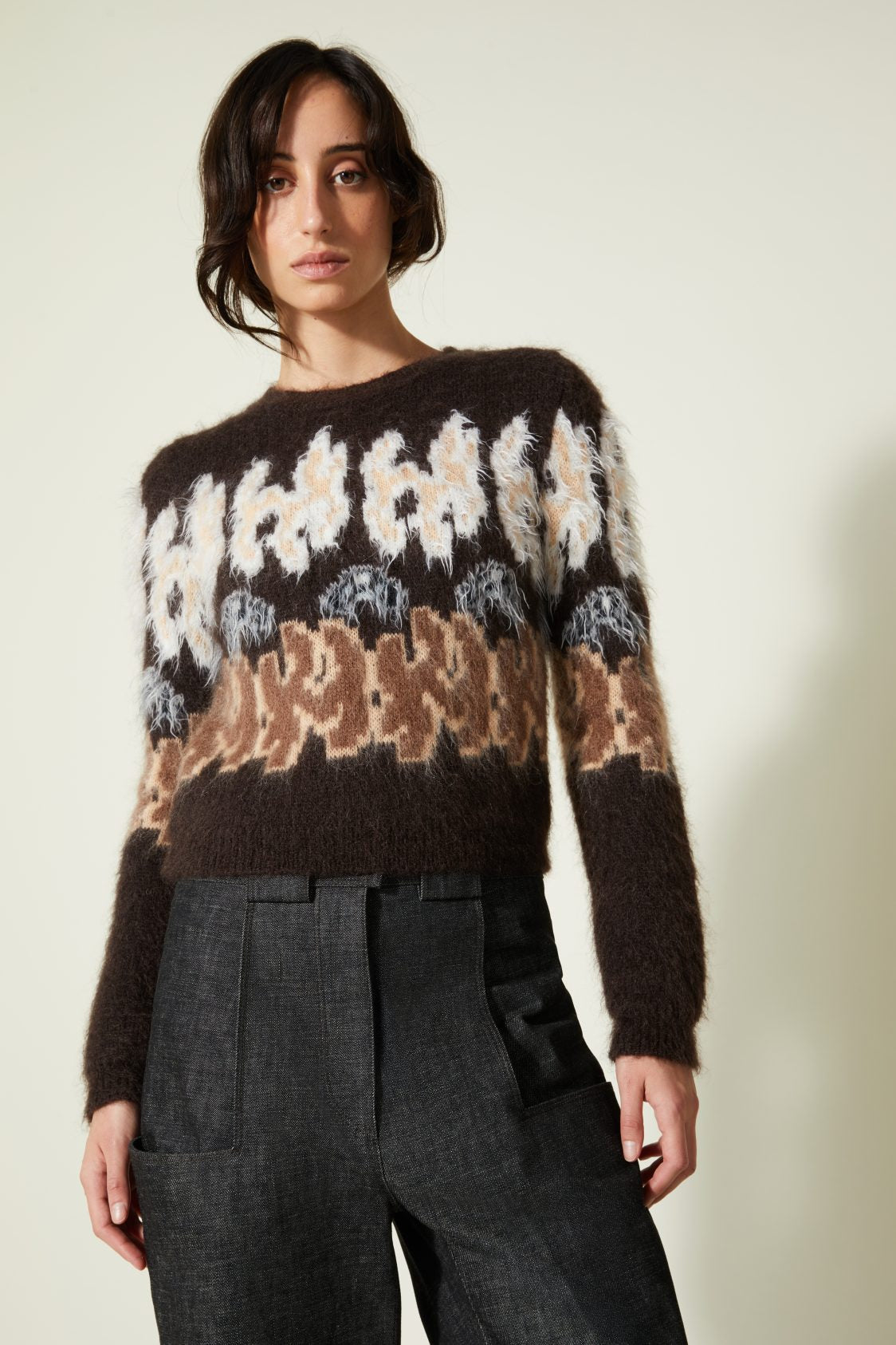 Maglia jacquard Veronique Leroy