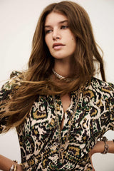 Abito lungo stampa multico