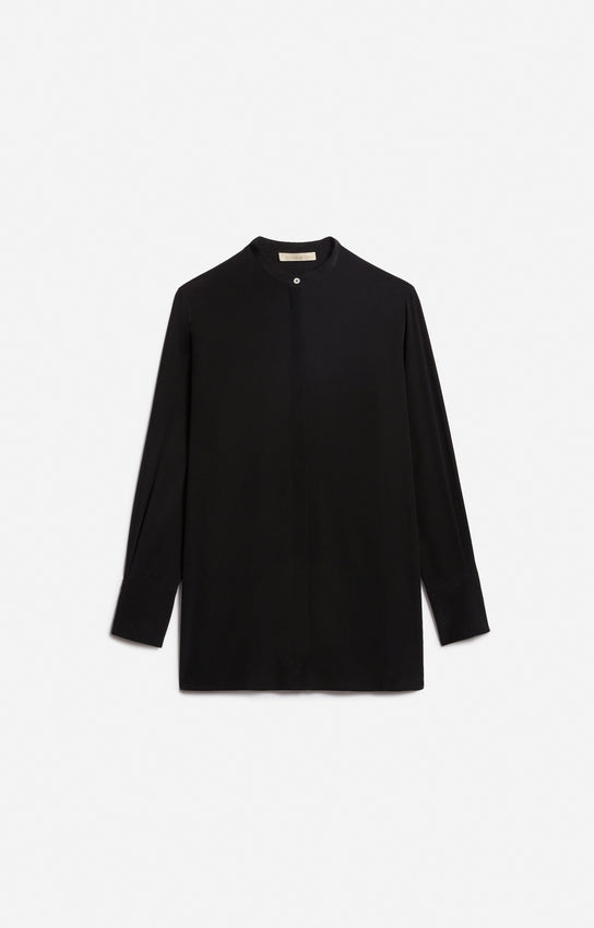 Blusa lunga in seta