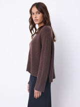 Maglia in cashmere girocollo