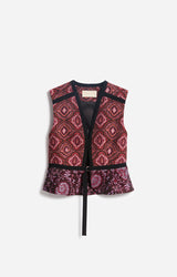 Gilet con motivi ricamati