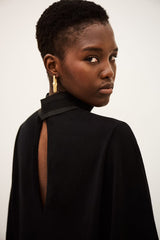 Maglia corta con dettagli in gros grain