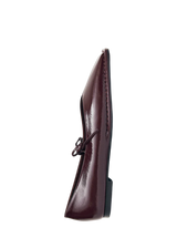 Ballerine in pelle bordeaux Alhoas