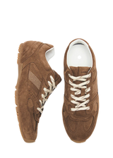 Sneakers in camoscio marrone a più strati Alhoas