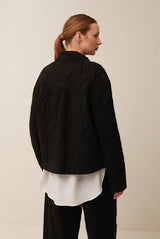 Giacca camicia in jacquard di Cotone e Lana