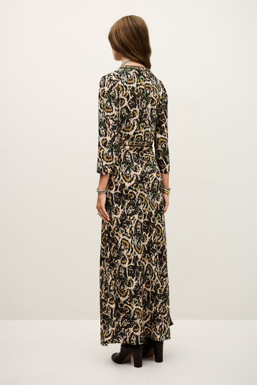 Abito lungo stampa multico