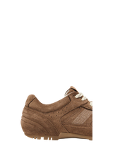 Sneakers in camoscio marrone a più strati Alhoas